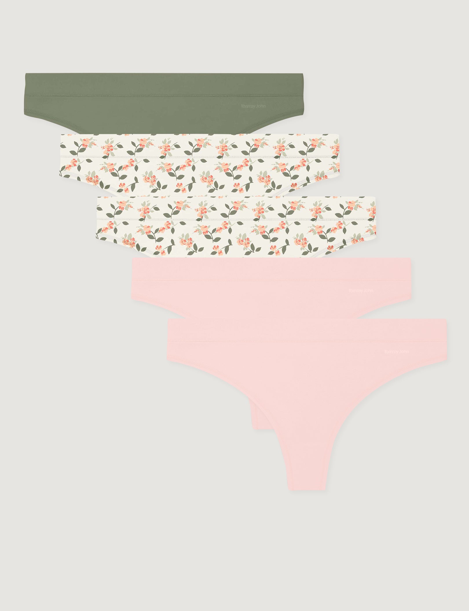 Women's Cool Cotton Thong (5-Pack)