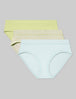 Women's Cool Cotton Brief (3-Pack)::Luminary Yellow/Beach Balls/Saltwater Slide