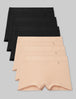 Women's Cool Cotton Boyshort (6-Pack)::Black/Maple Sugar