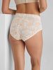 Women's Cool Cotton High Rise Brief::Coconut Milk Magnolias