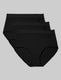 Women's Cool Cotton High Rise Brief (3-Pack)::Black