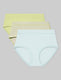 Women's Cool Cotton High Rise Brief (3-Pack)::Luminary Yellow/Beach Balls/Saltwater Slide