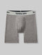 Second Skin Mid-Length Boxer Brief 6"::Medium Heather Grey::Swatch