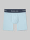 Second Skin Mid-Length Boxer Brief 6"::Aqua-Esque/Dress Blues WB::Swatch