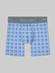 Second Skin Mid-Length Boxer Brief 6"::Ebb and Flow Shifting Plaid::Swatch