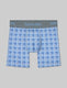Second Skin Mid-Length Boxer Brief 6"::Ebb and Flow Shifting Plaid::Swatch