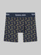 Second Skin Mid-Length Boxer Brief 6"::Dress Blues Pickleball::Swatch