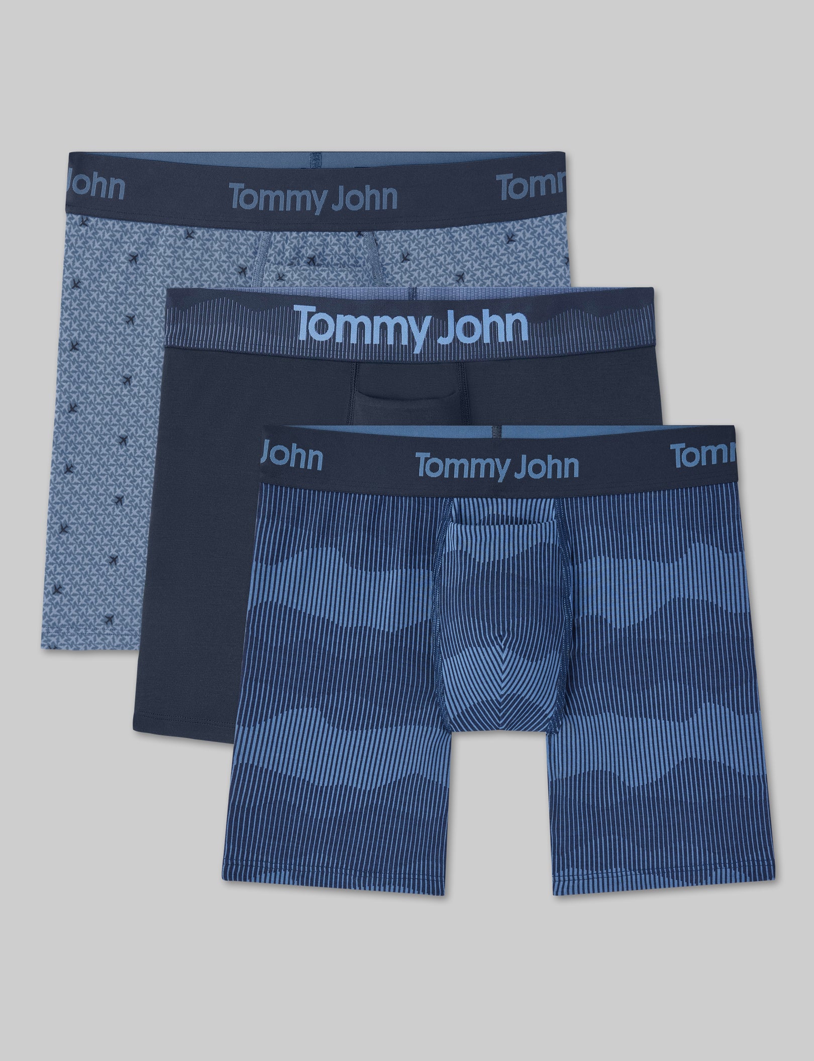 Second Skin Mid-Length Boxer Brief 6" (3-Pack)