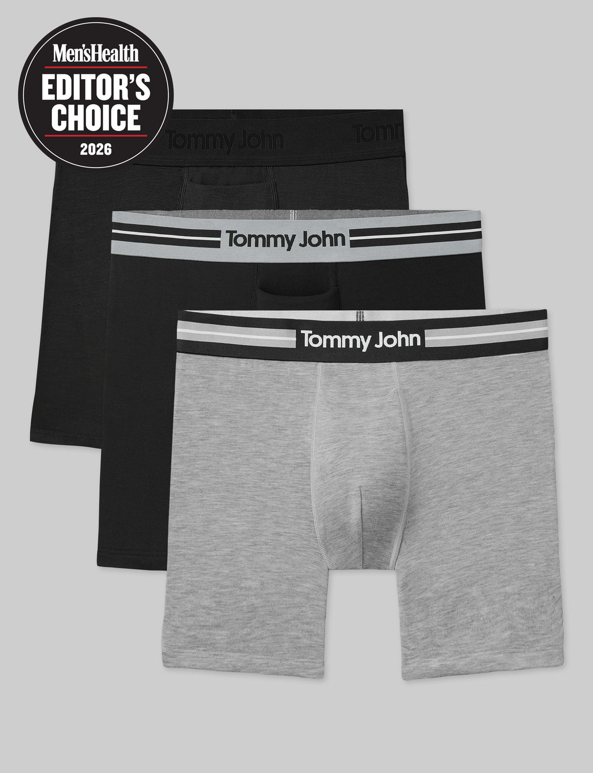 Second Skin Mid-Length Boxer Brief 6" (3-Pack)