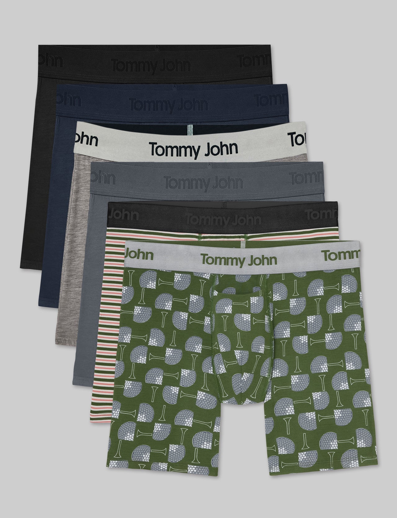 Second Skin Mid-Length Boxer Brief 6" (6-Pack)