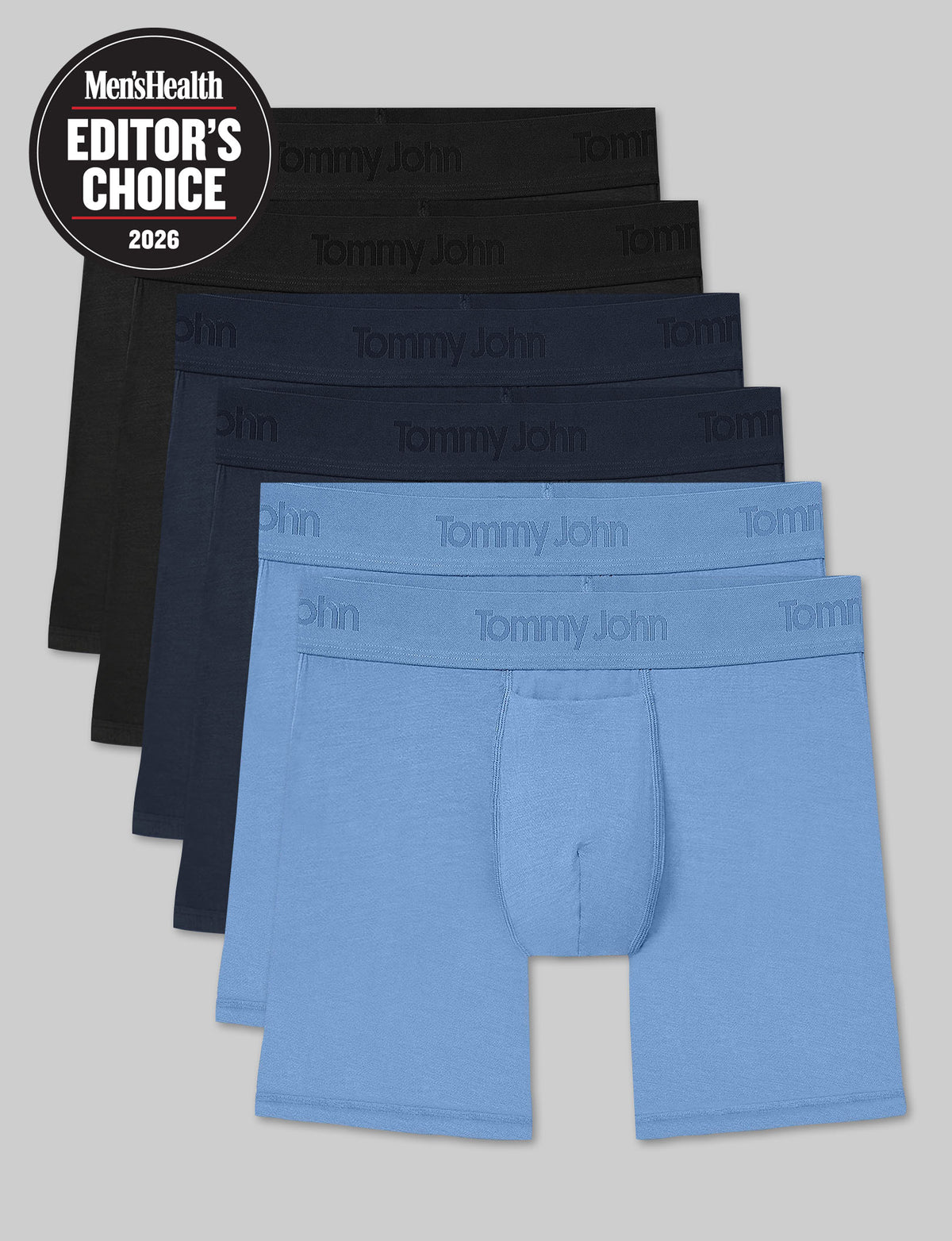 Second Skin Mid-Length Boxer Brief 6" (6-Pack)