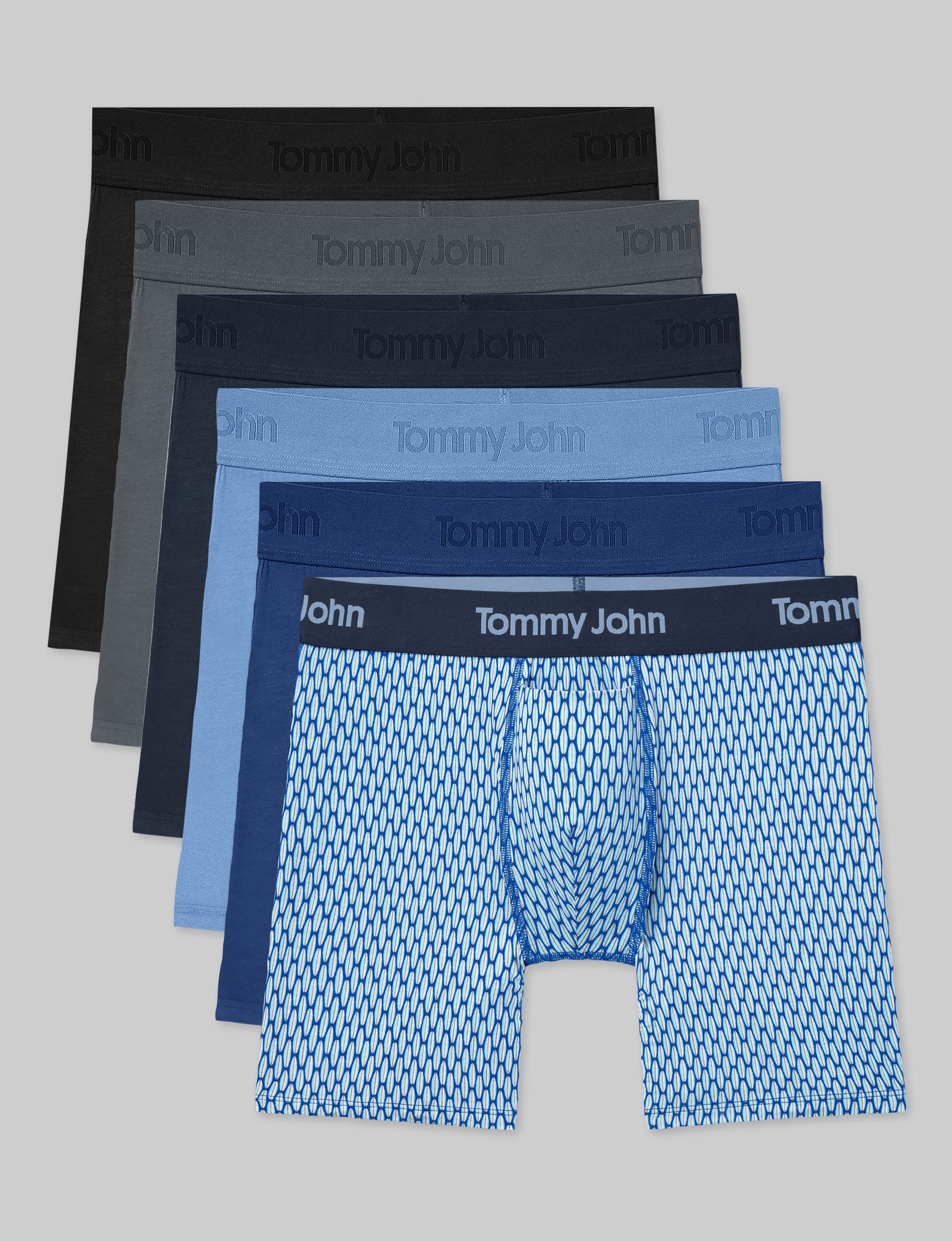 Second Skin Mid-Length Boxer Brief 6" (6-Pack)