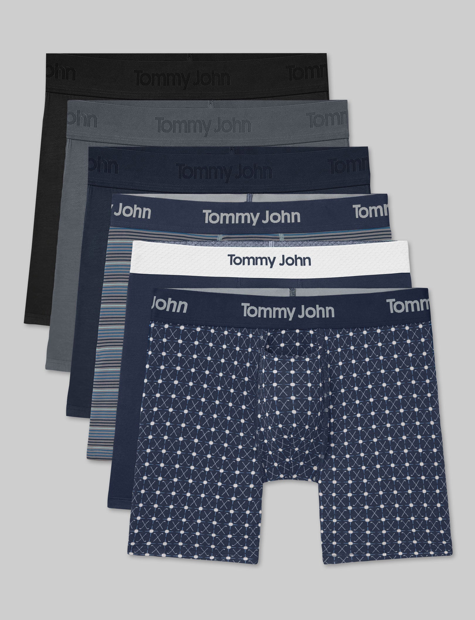 Second Skin Mid-Length Boxer Brief 6" (6-Pack)