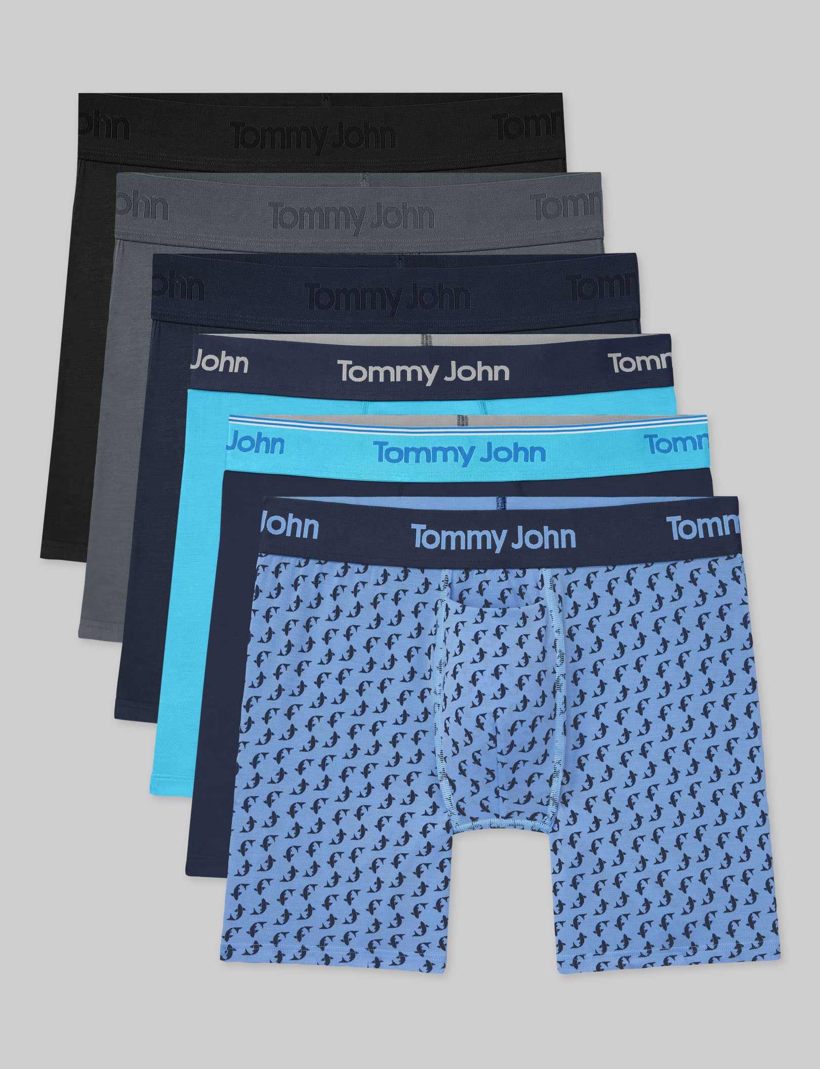 Second Skin Mid-Length Boxer Brief 6" (6-Pack)