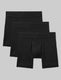 Second Skin Mid-Length Boxer Brief 6" (3-Pack)::Black
