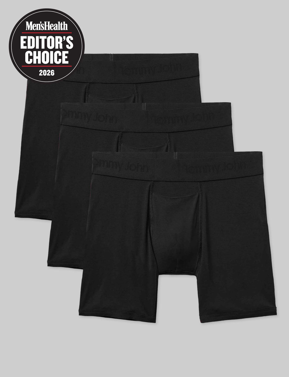 Second Skin Mid-Length Boxer Brief 6" (3-Pack)