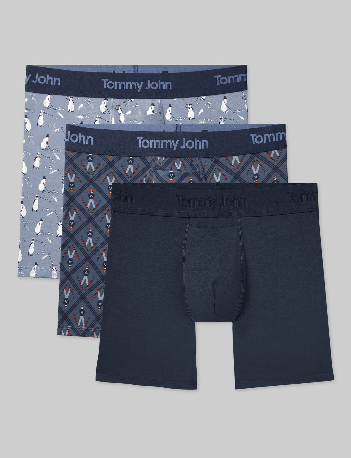 Second Skin Mid-Length Boxer Brief 6" (3-Pack)