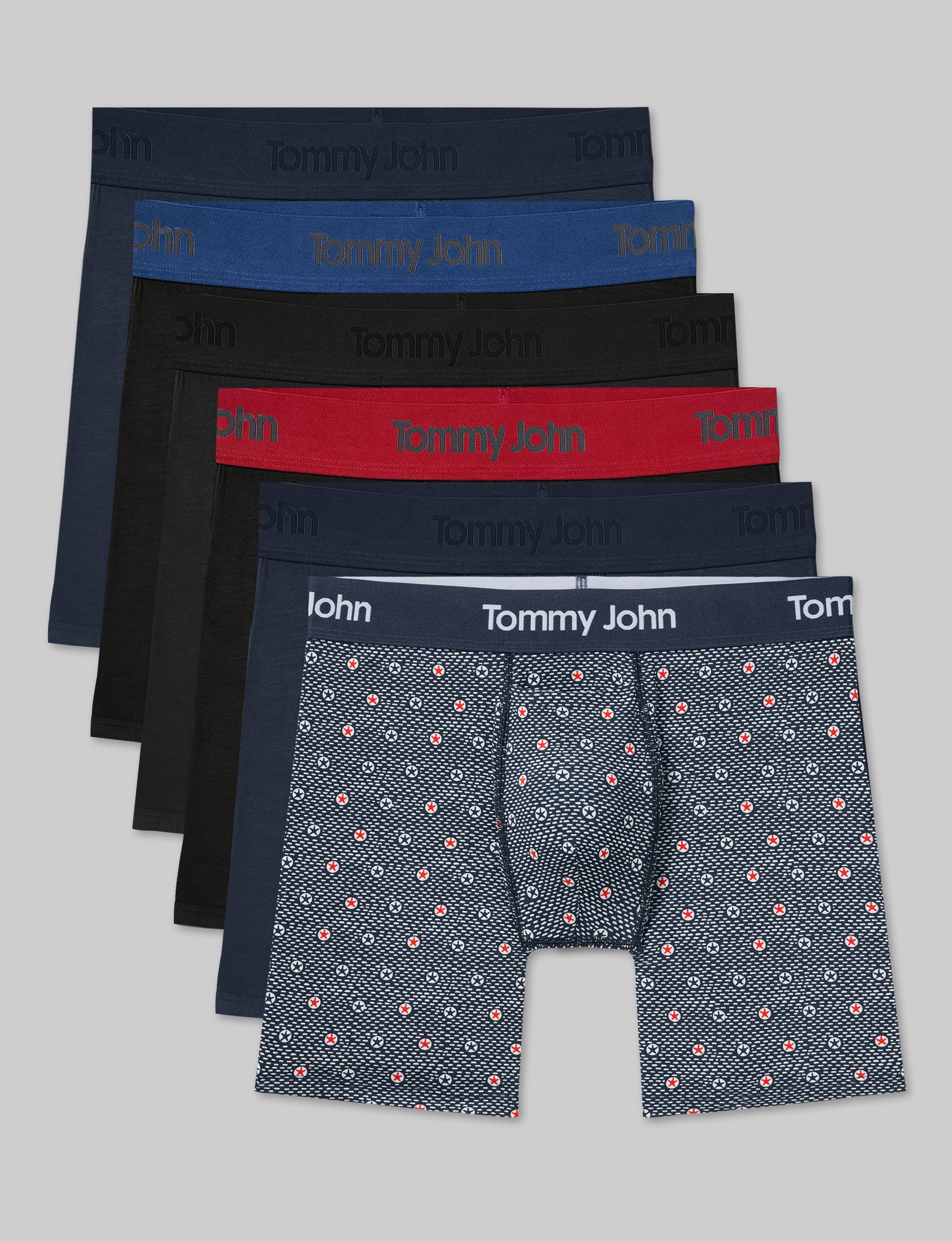 Second Skin Mid-Length Boxer Brief 6" (6-Pack)