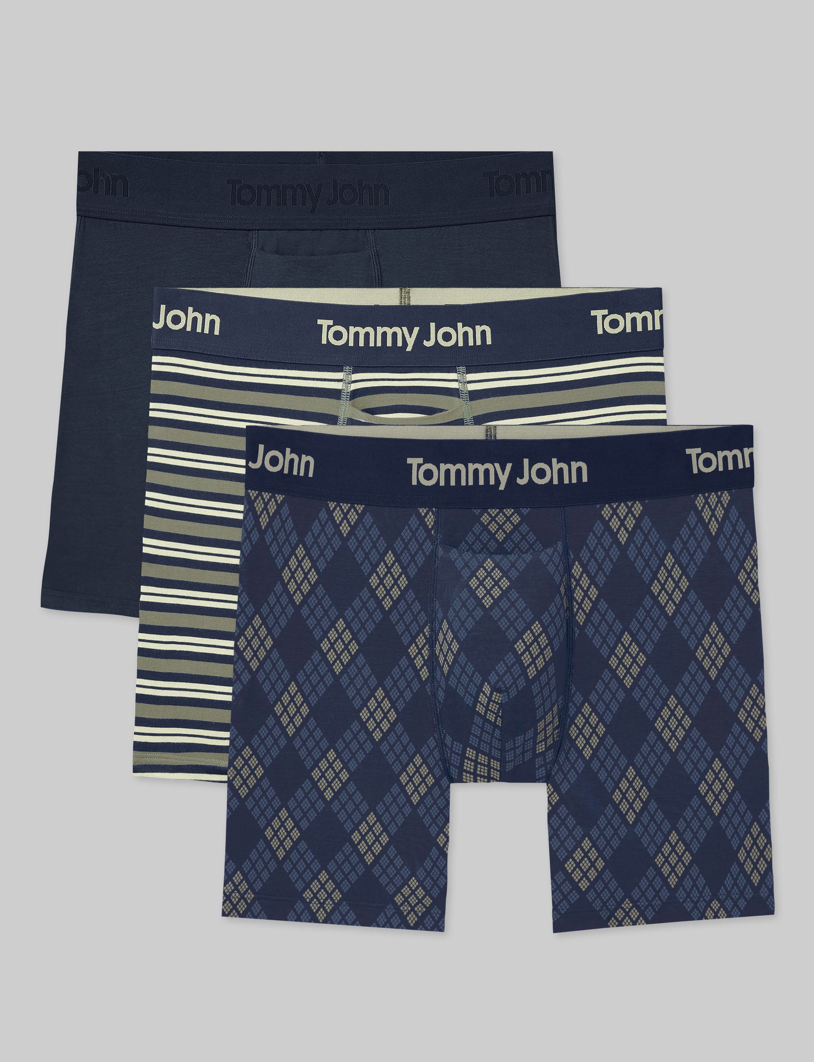 Second Skin Mid-Length Boxer Brief 6" (3-Pack) – Tommy John