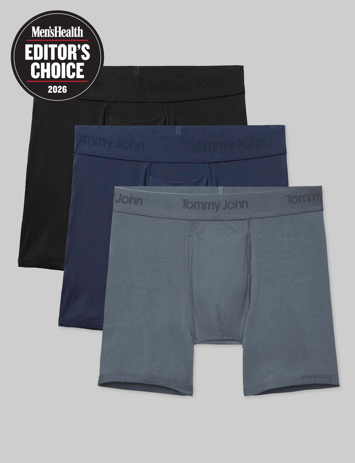 Second Skin Mid-Length Boxer Brief 6" (3-Pack)