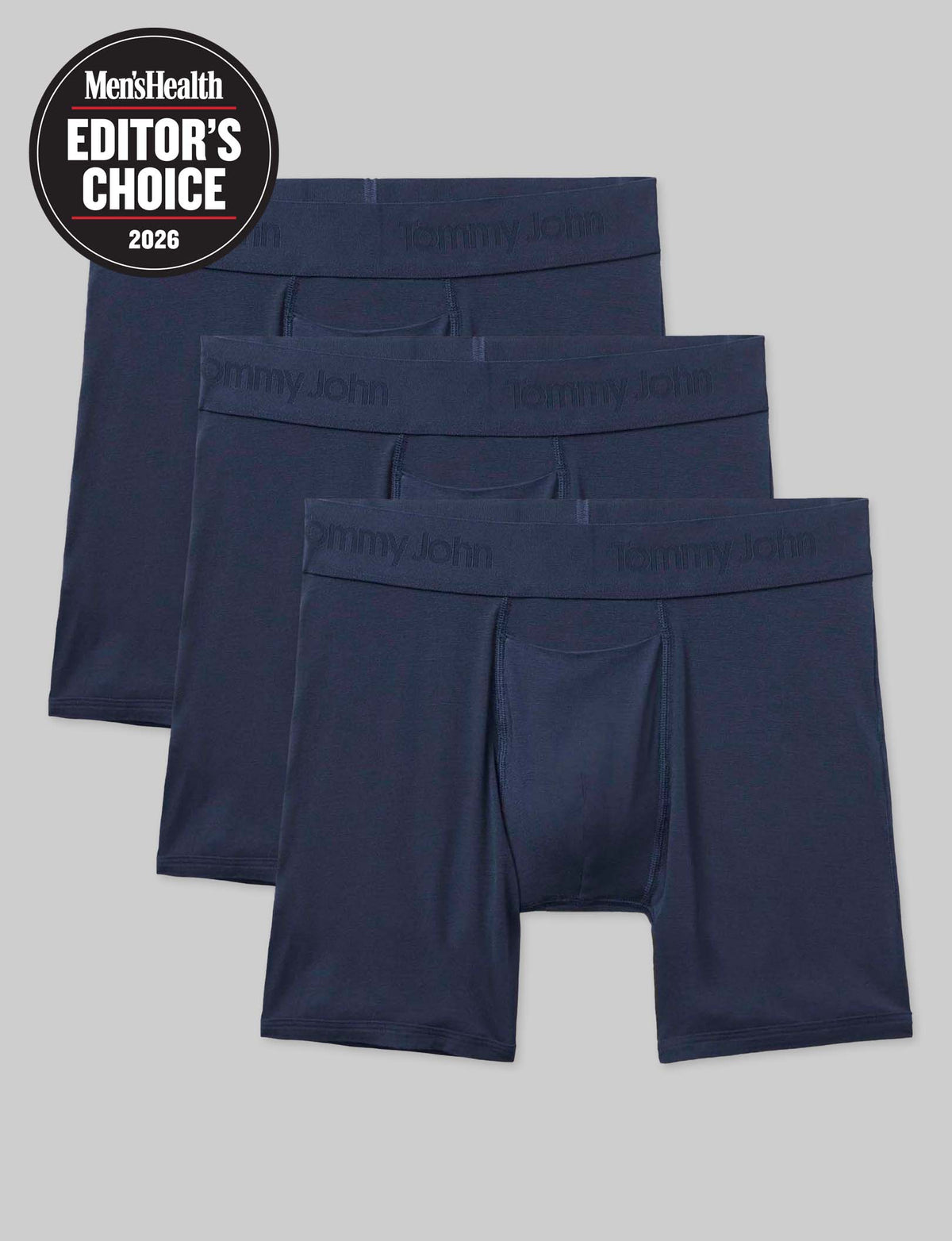 Second Skin Mid-Length Boxer Brief 6" (3-Pack)