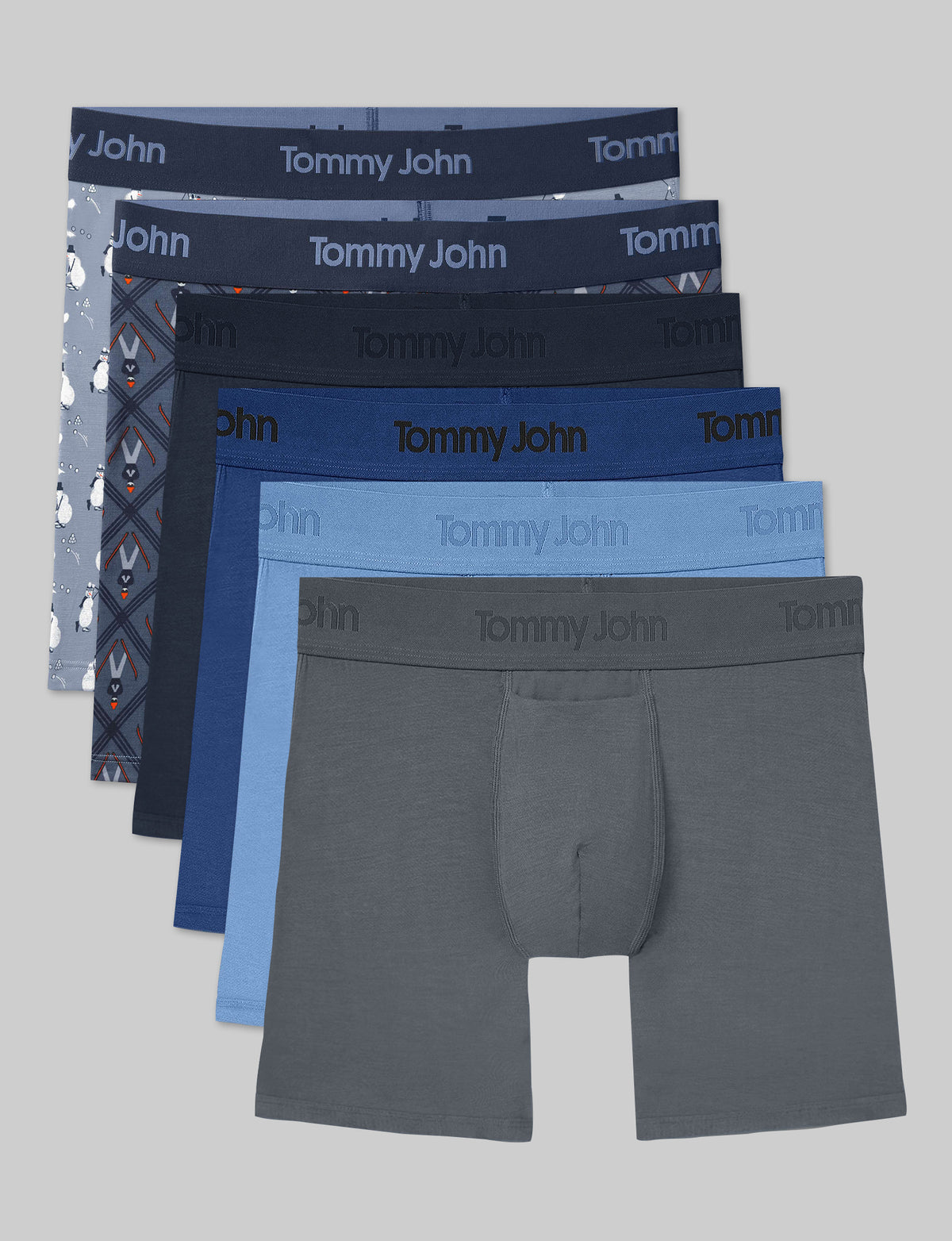 Second Skin Mid-Length Boxer Brief 6" (6-Pack)