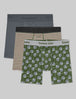 Second Skin Mid-Length Boxer Brief 6" (3-Pack)::Turbulence/Balanced Stripe/Tee Time