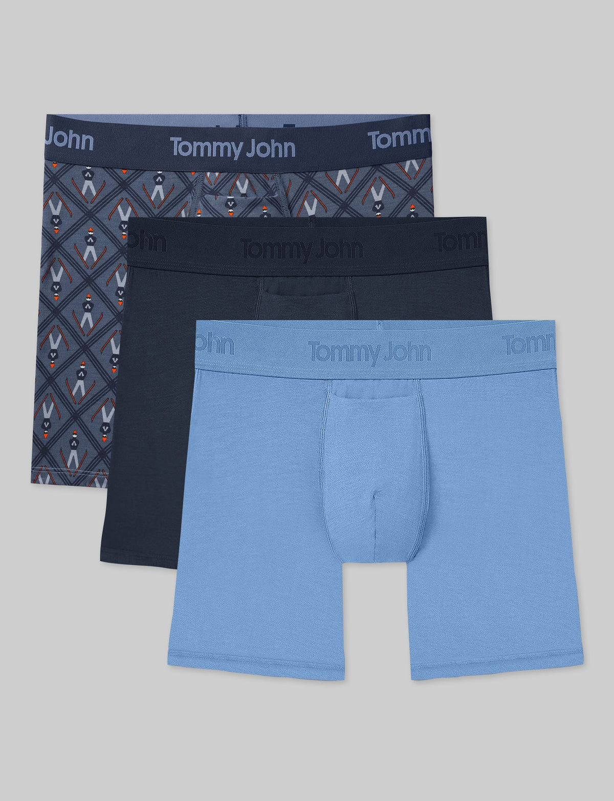 Second Skin Mid-Length Boxer Brief 6" (3-Pack)