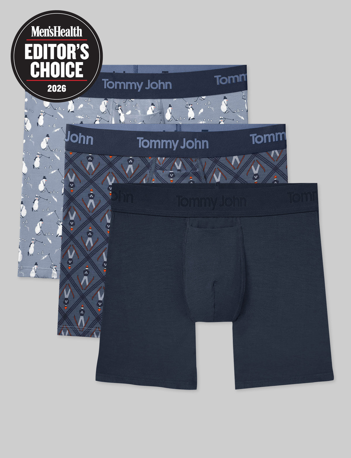 Second Skin Mid-Length Boxer Brief 6" (3-Pack)