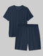 Second Skin Sleep Pocket Tee & Short Set::Dress Blues