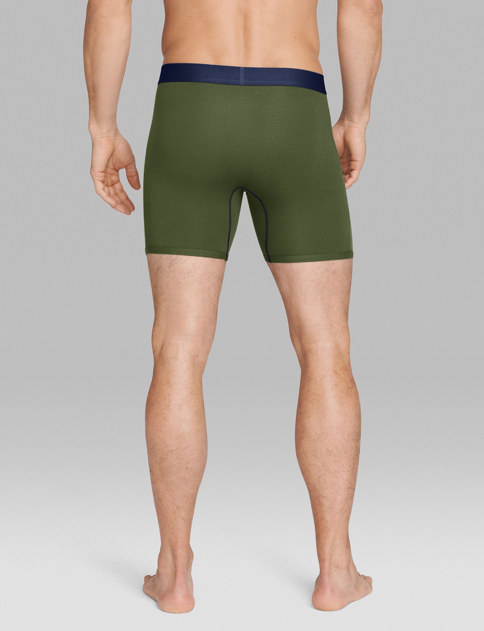 Cool Cotton Mid-Length Boxer Brief 6"