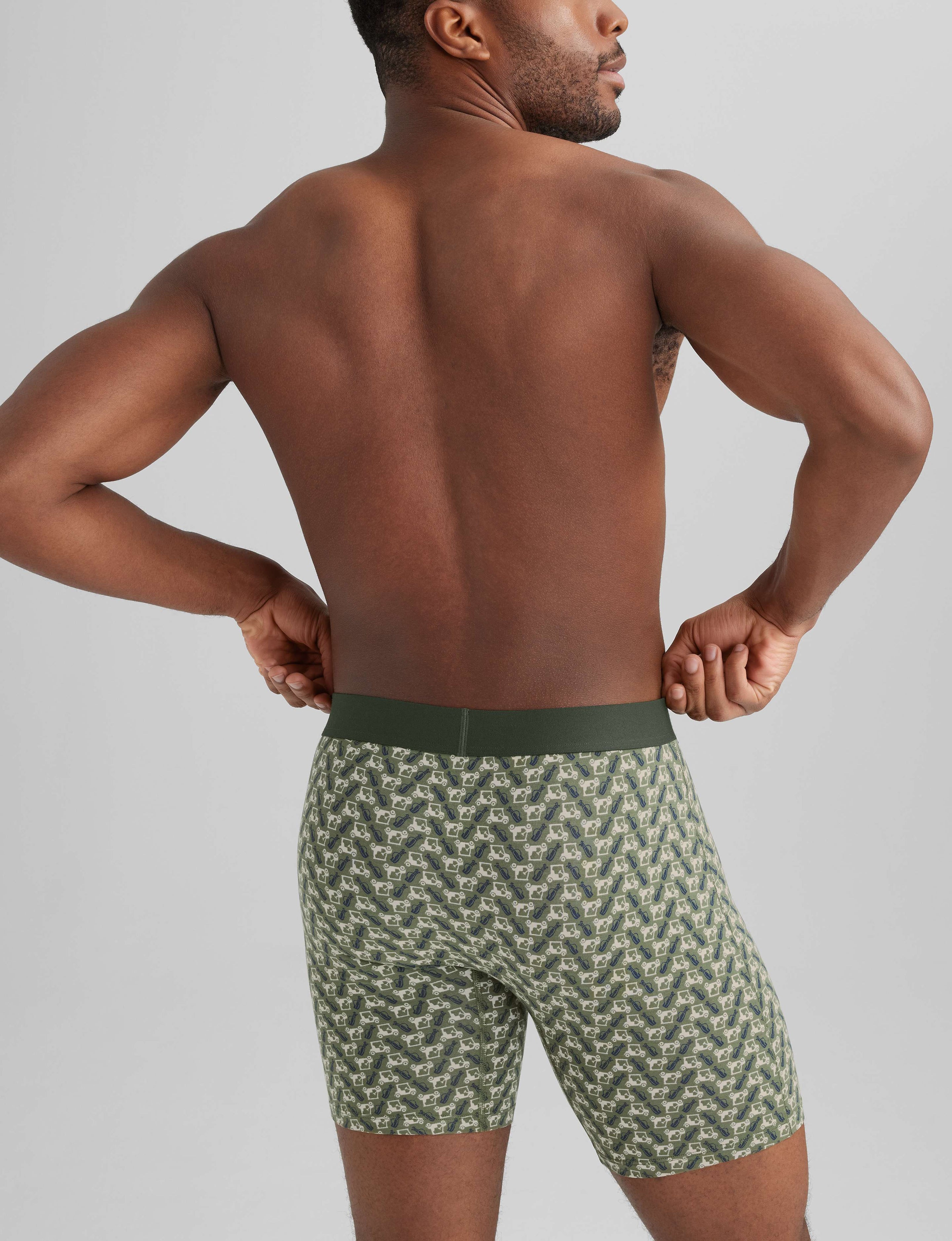 Cool Cotton Mid-Length Boxer Brief 6" (3-Pack)