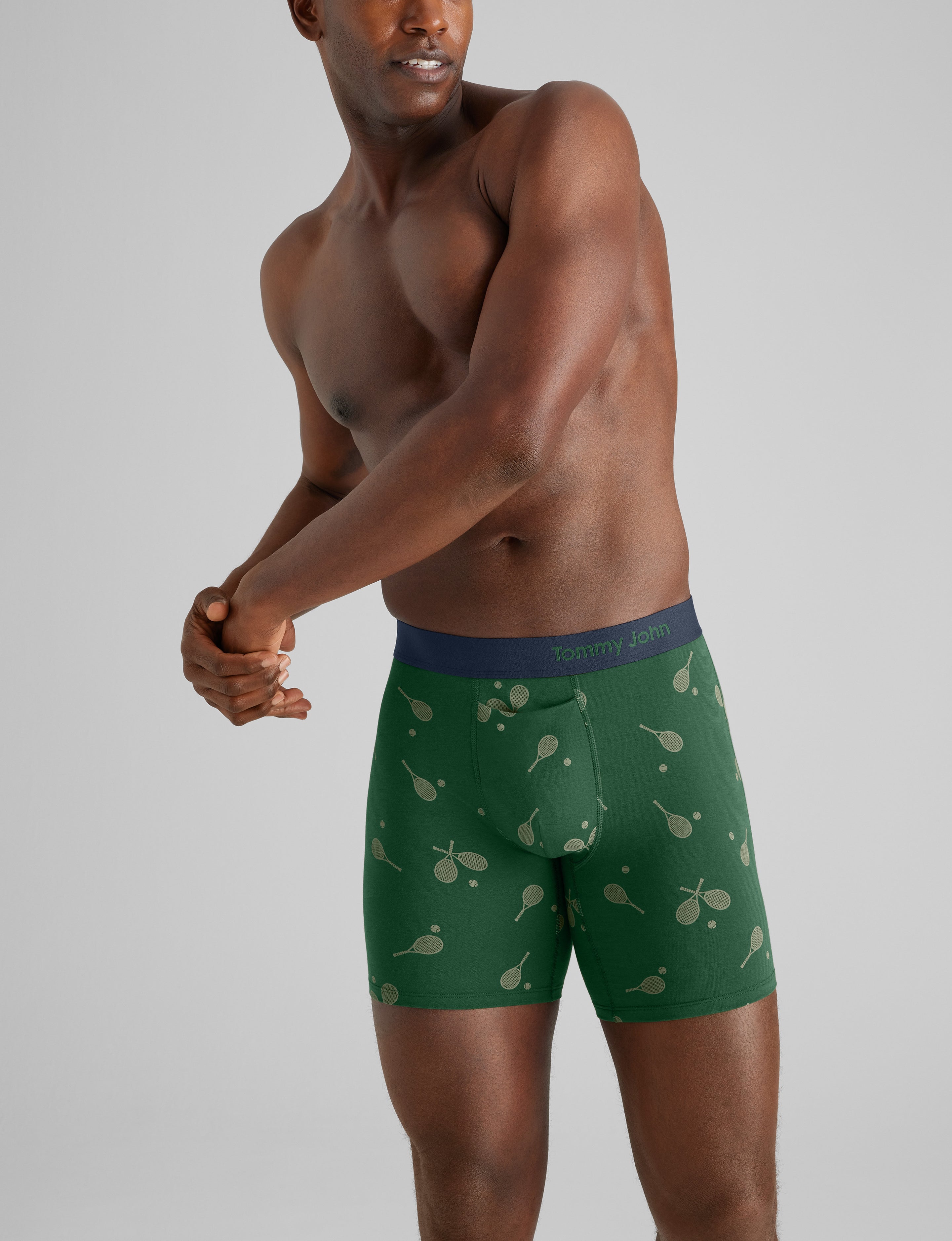 Cool Cotton Mid-Length Boxer Brief 6"