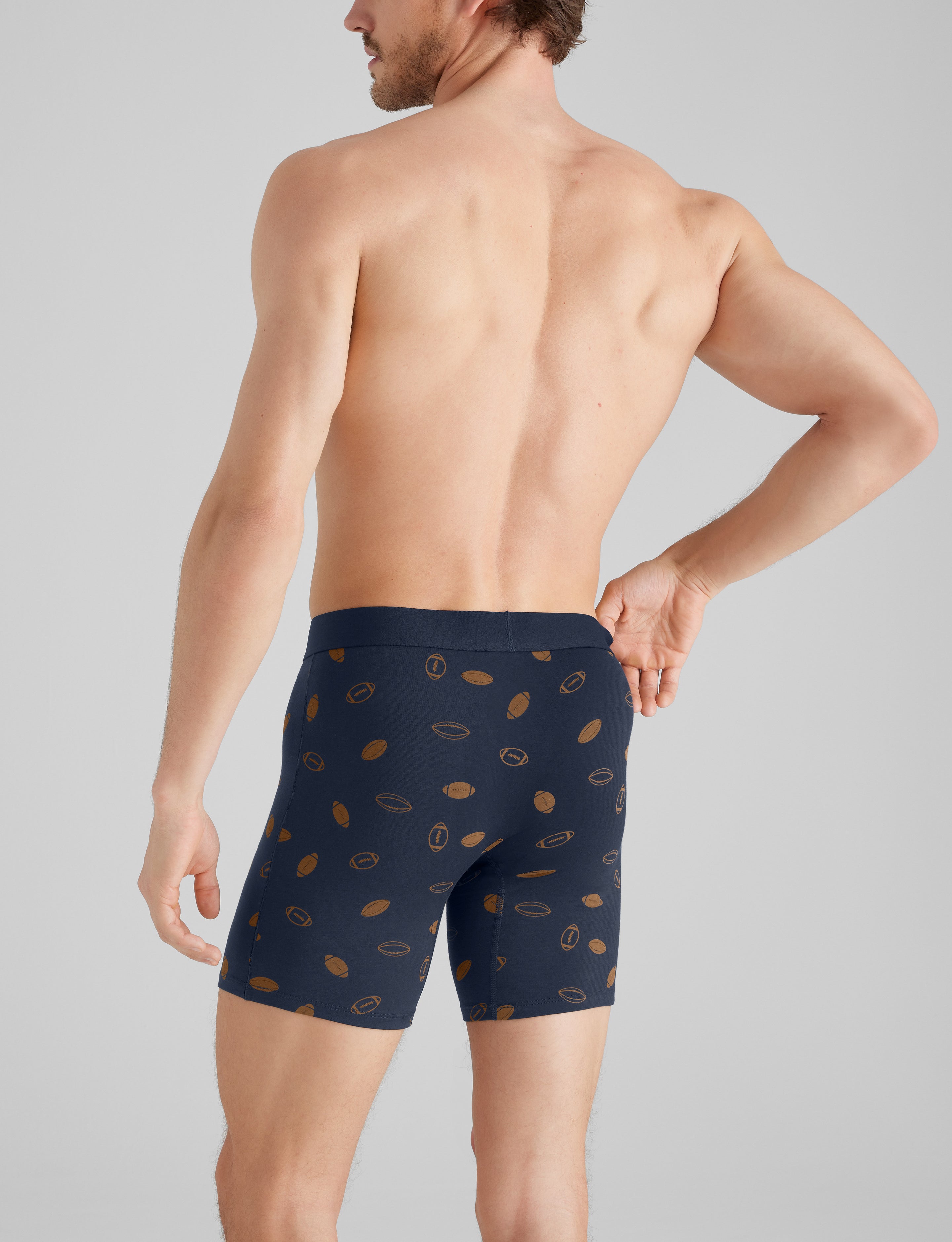 Cool Cotton Mid-Length Boxer Brief 6" (3-Pack)