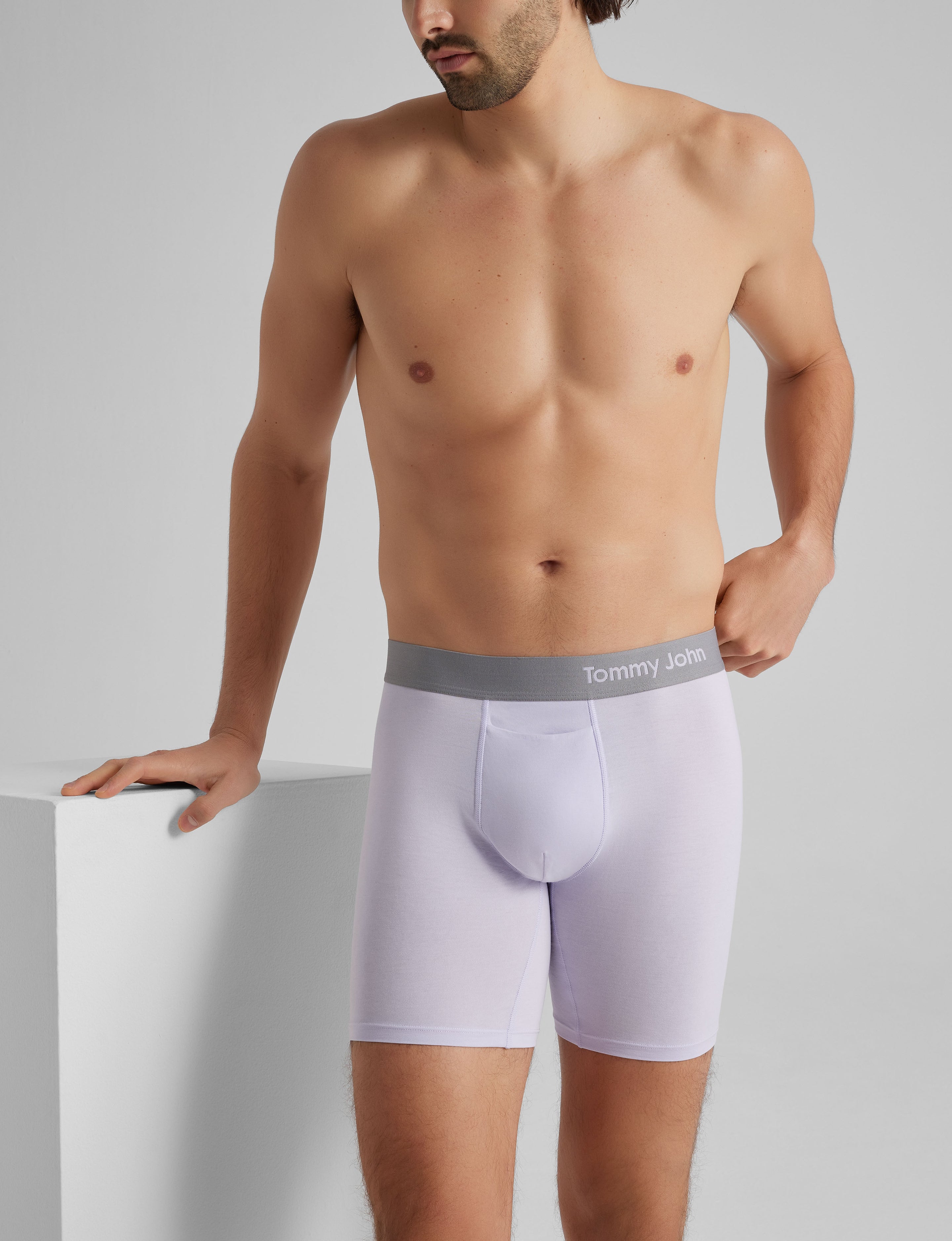 Cool Cotton Mid-Length Boxer Brief 6"