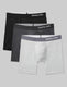 Cool Cotton Mid-Length Boxer Brief 6" (3-Pack)::Black/Charcoal Heather/Heather Grey