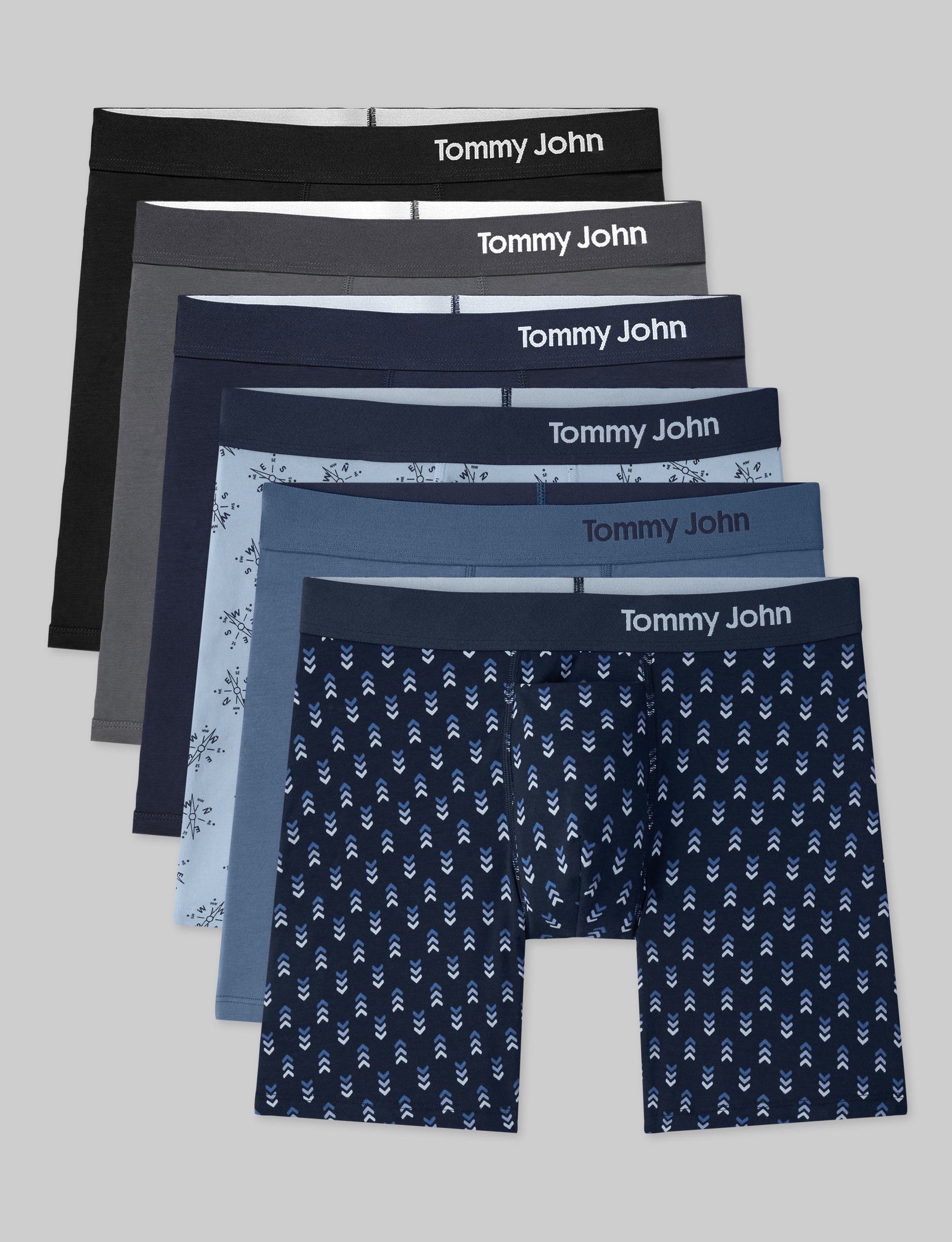 Cool Cotton Mid-Length Boxer Brief 6" (6-Pack)