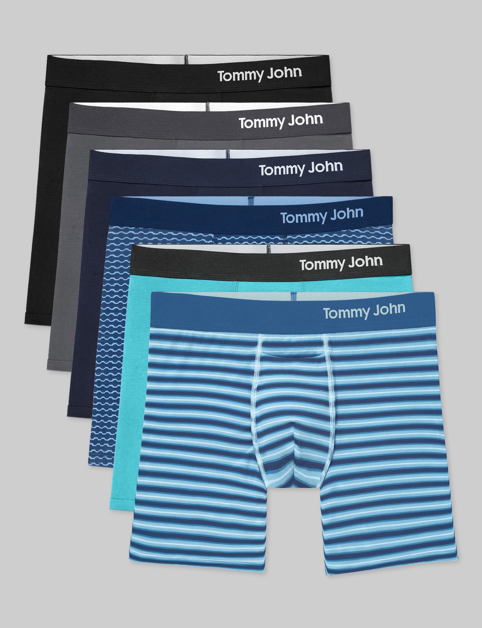 Cool Cotton Mid-Length Boxer Brief 6" (6-Pack)