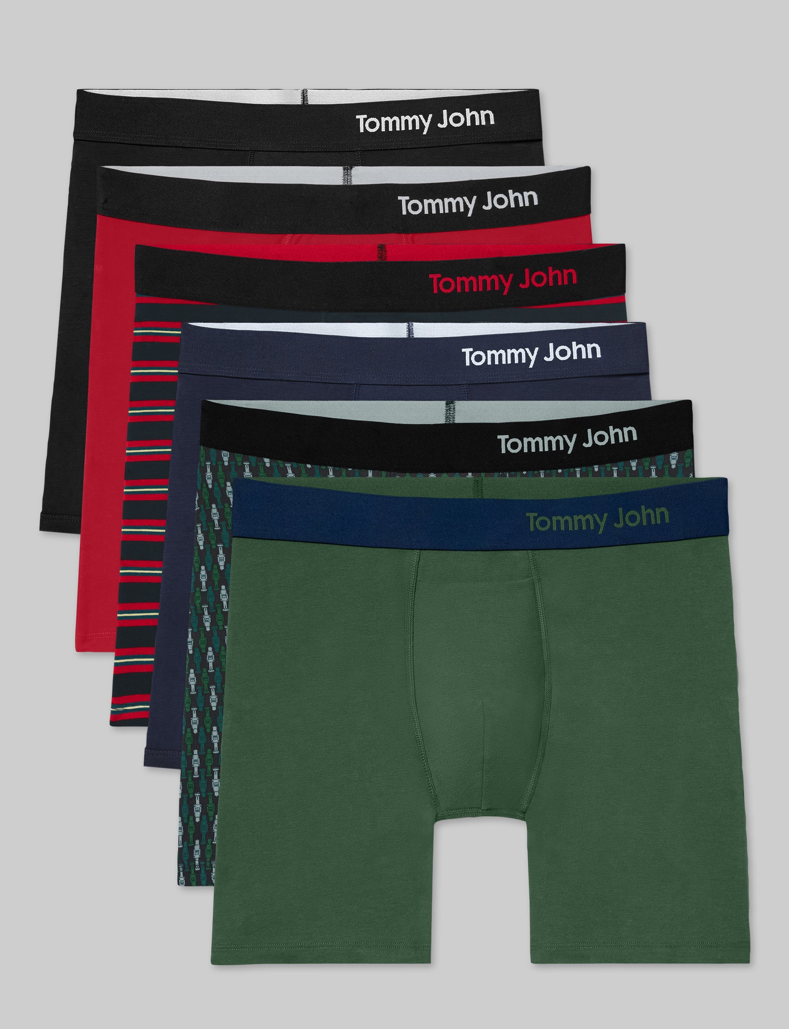 Cool Cotton Mid-Length Boxer Brief 6" (6-Pack)