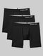 Cool Cotton Mid-Length Boxer Brief 6" (3-Pack)::Black