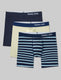 Cool Cotton Mid-Length Boxer Brief 6" (3-Pack)::Navy/Beach Balls/Seaside Stripe