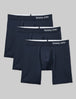 Cool Cotton Mid-Length Boxer Brief 6" (3-Pack)::Navy