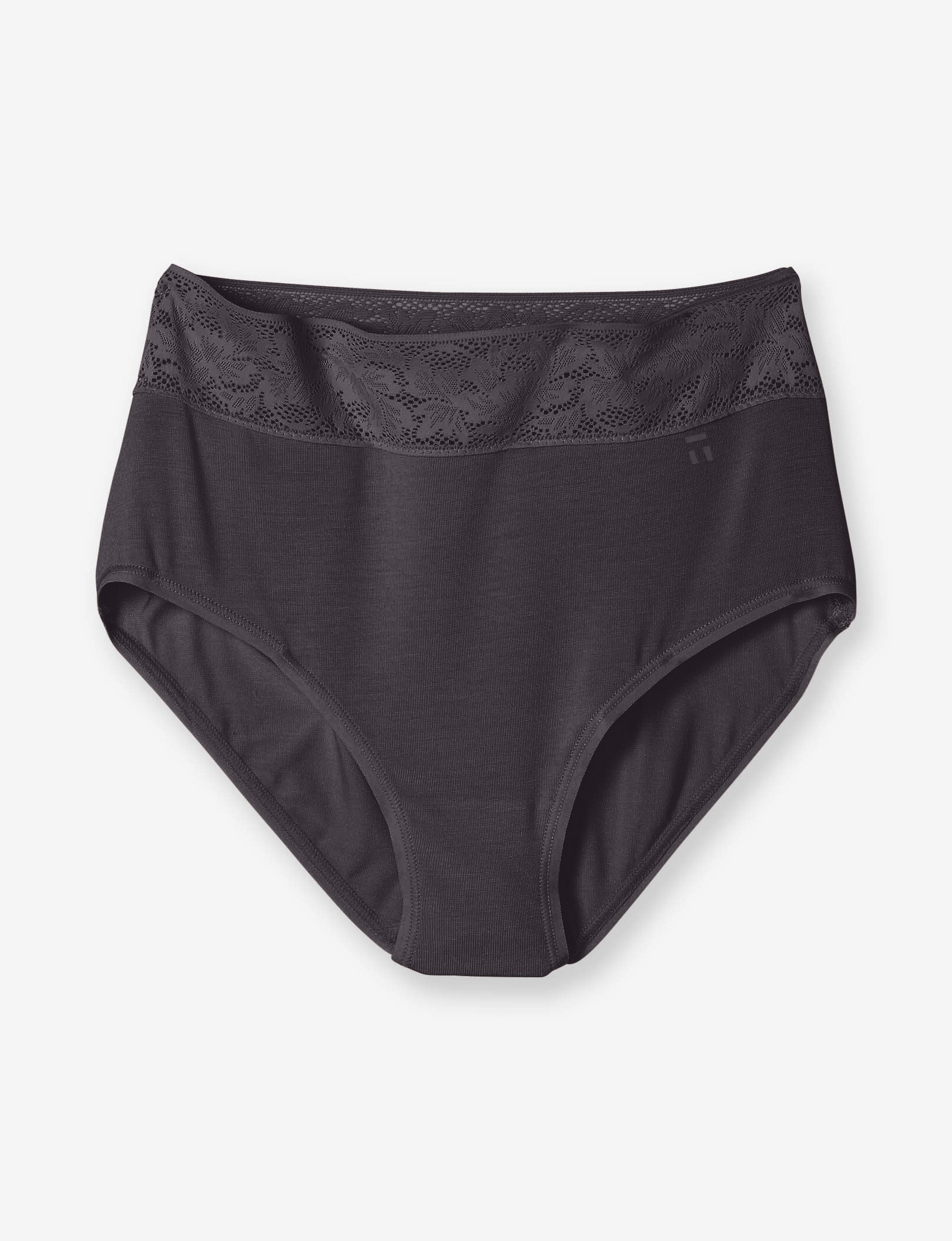Women's Second Skin High Rise Brief, Lace Waist