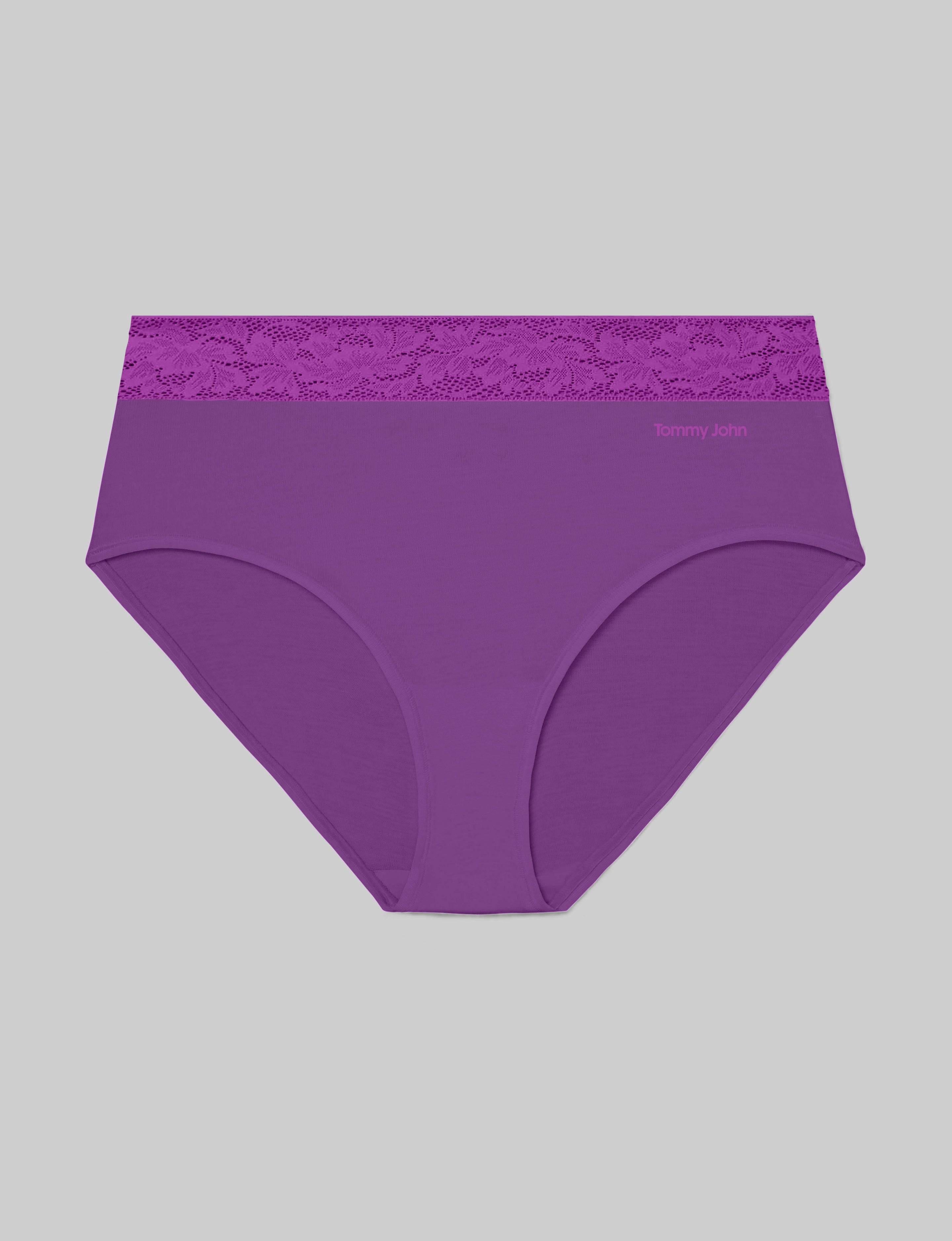 Women's Second Skin High Rise Brief, Lace Waist
