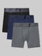 Apollo Mid-Length Boxer Brief 6" (3-Pack)::Black/Navy Blazer/Shade