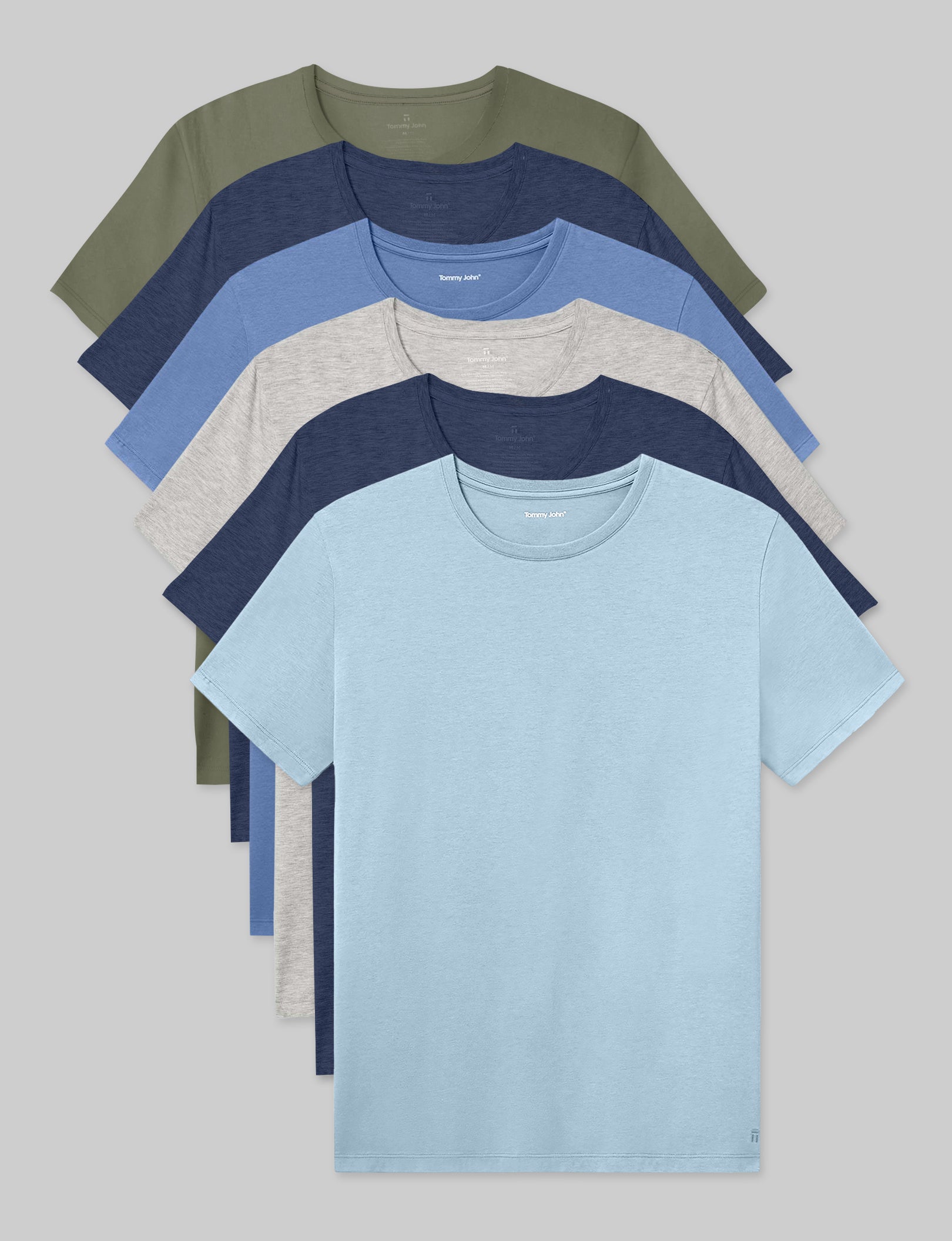 Second Skin Crew Neck Tee (6-Pack)