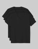 Second Skin V-Neck Tee (3-Pack)::Black::Swatch
