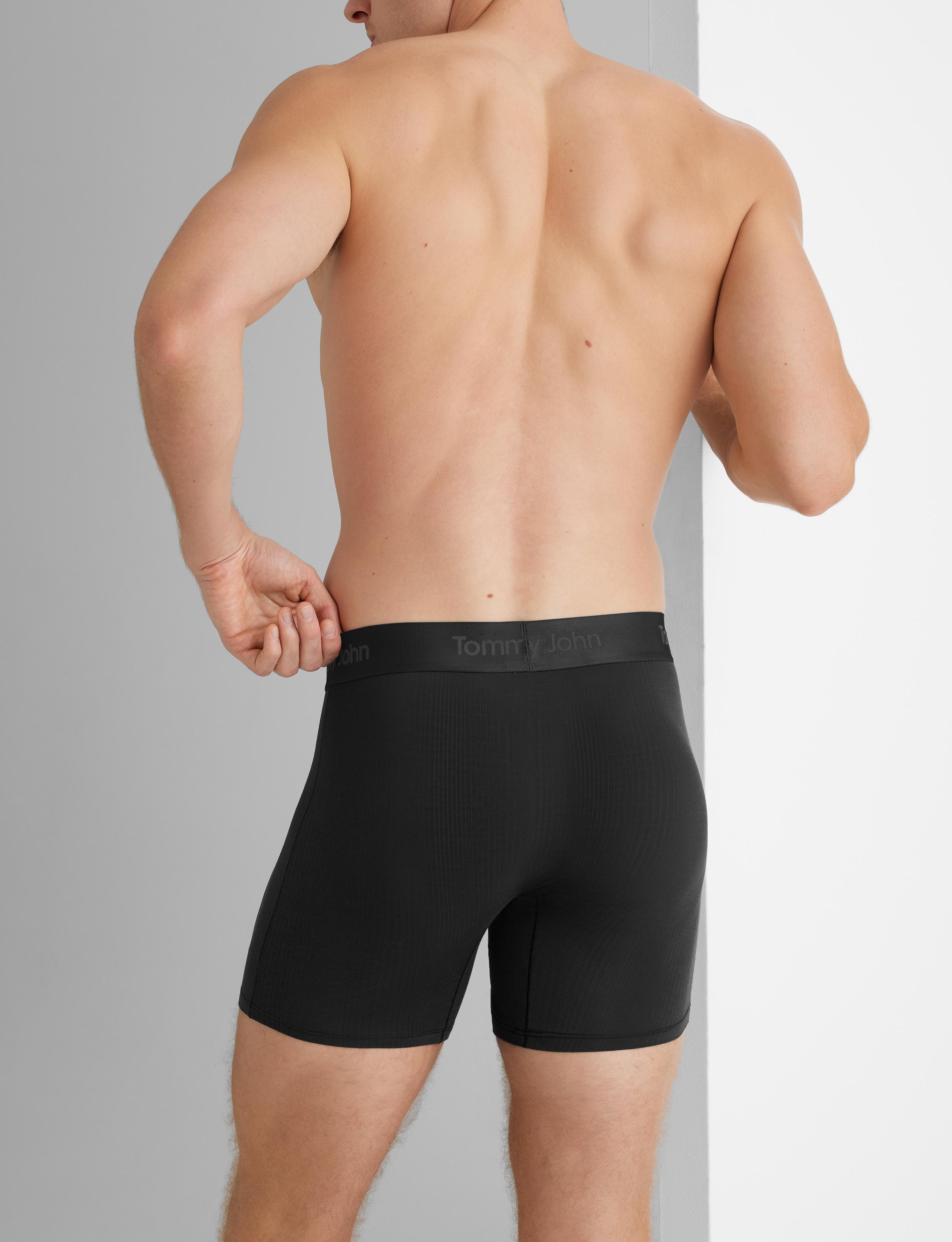 Second Skin Luxe Rib Mid-Length Boxer Brief 6" (6-Pack)