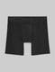 Second Skin Luxe Rib Mid-Length Boxer Brief 6"::Black Luxe::Swatch