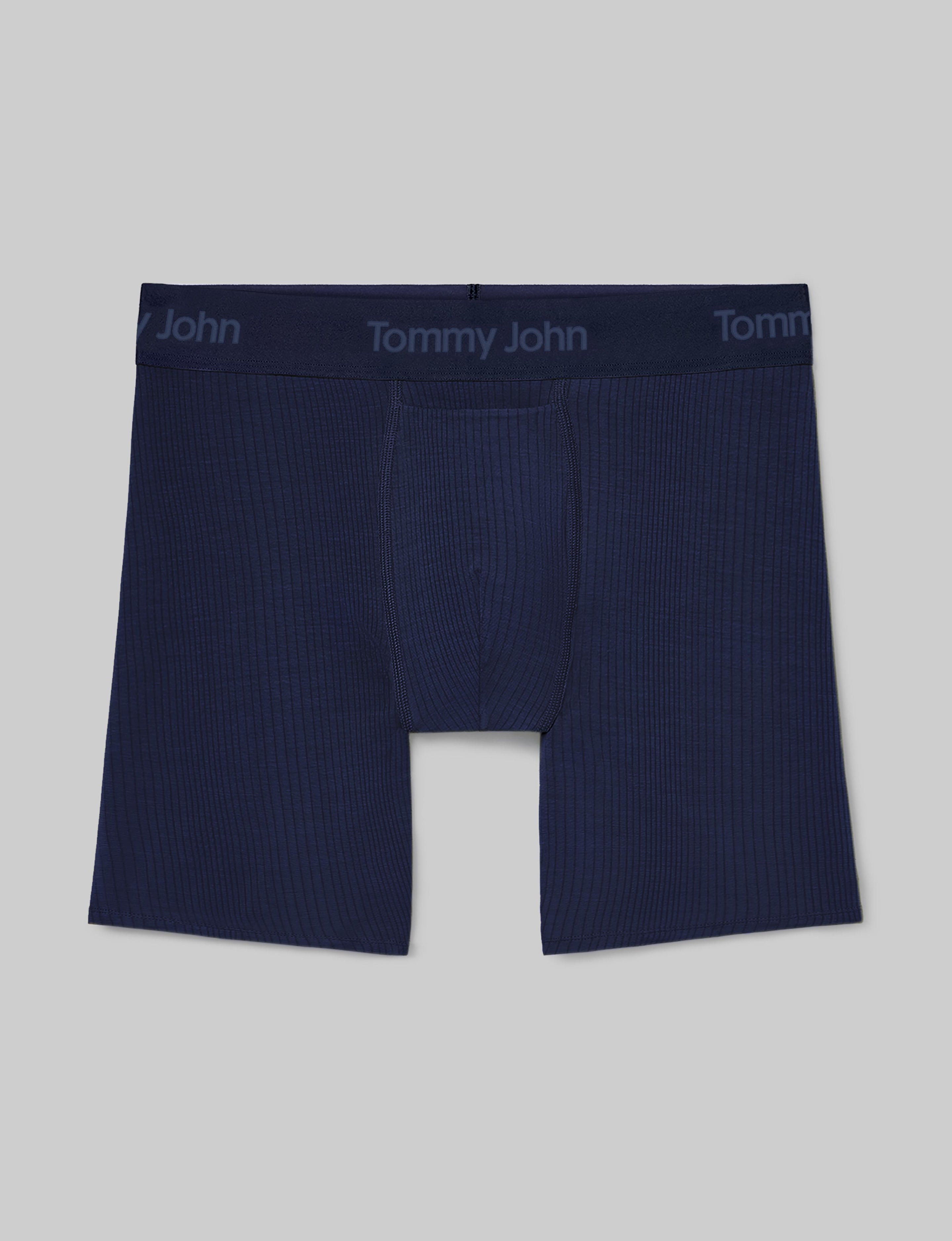 Second Skin Luxe Rib Mid-Length Boxer Brief 6"